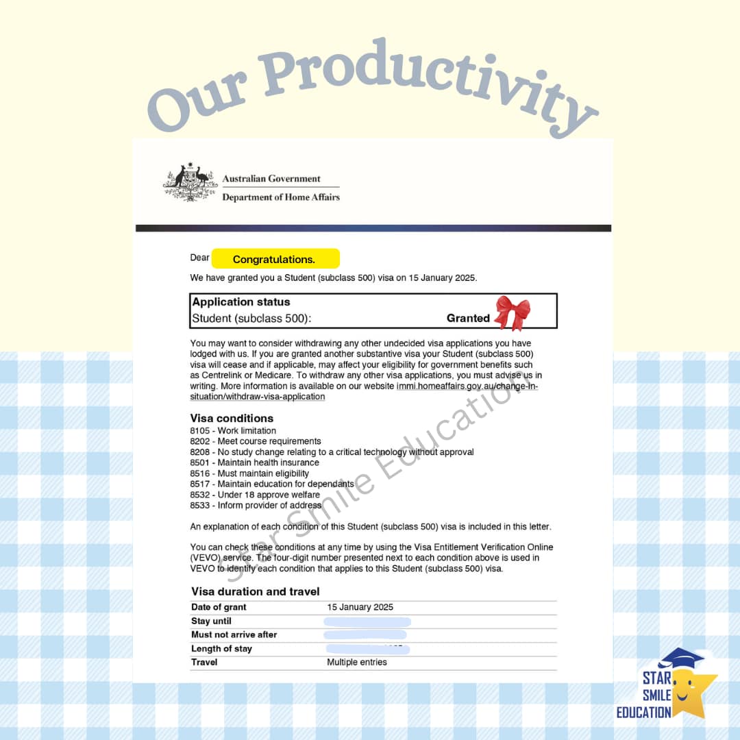 Visa approval - Student from Indonesia